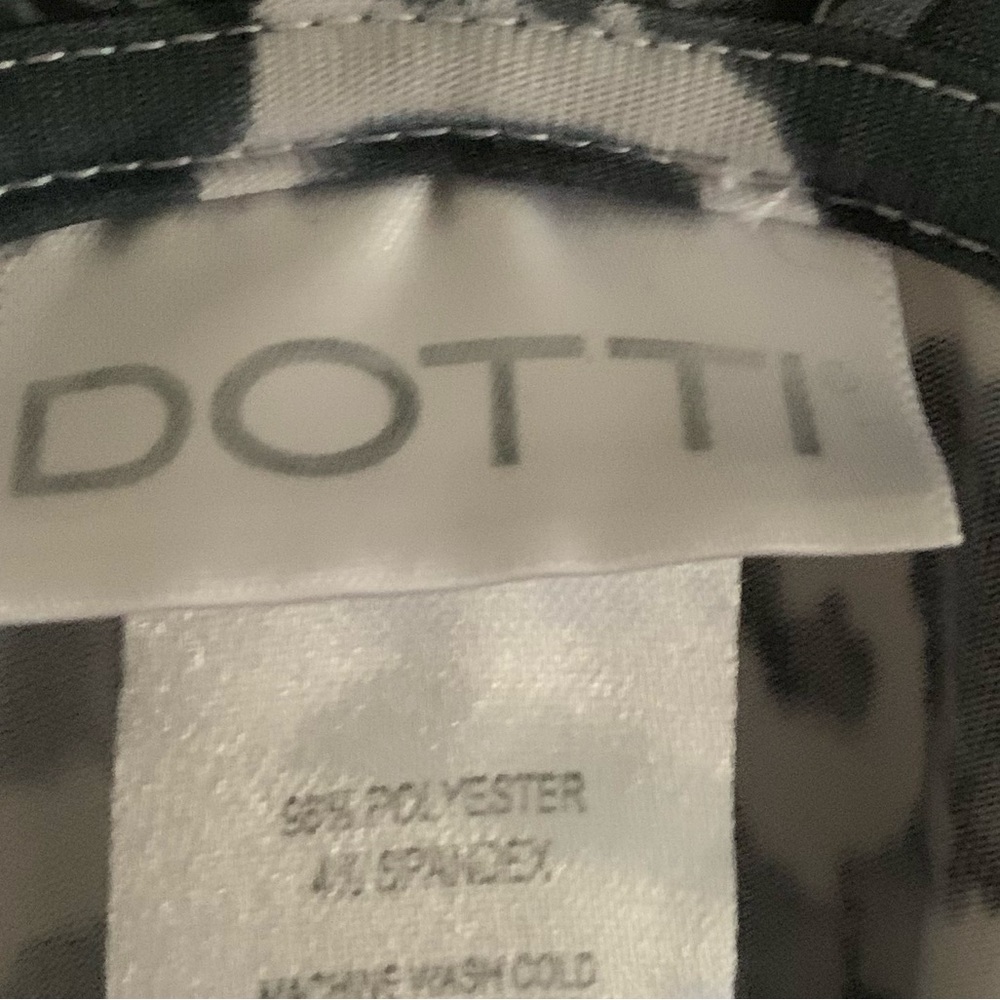 Dotti Black White Tie Dye Ethic Pattern Racerback Dress Coverup Size Med - Picture 14 of 15